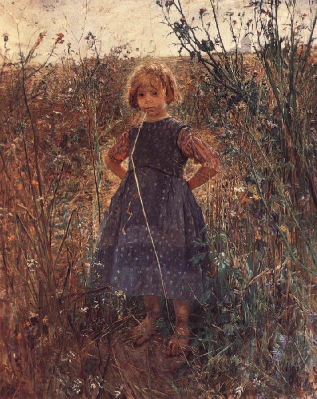 Fritz von Uhde Little Heathland Princess Spain oil painting art